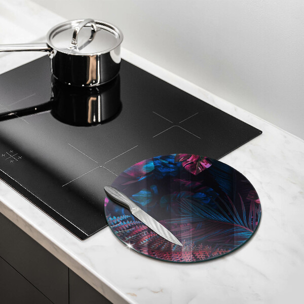 Steklena podloga za rezanje Temna džungla