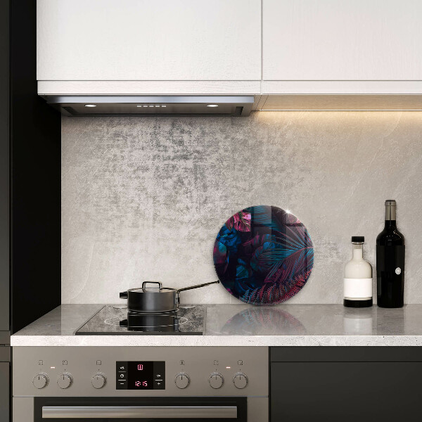 Steklena podloga za rezanje Temna džungla