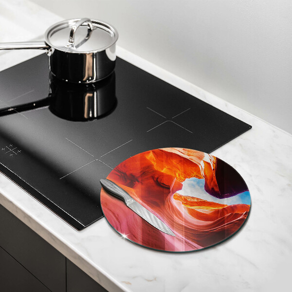 Steklena podloga za rezanje Pokrajina kanjonske skale