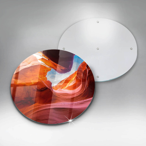 Steklena podloga za rezanje Pokrajina kanjonske skale