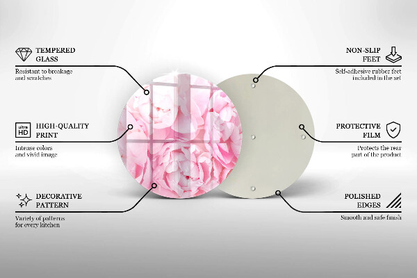 Steklena podloga za rezanje Nežne potonike