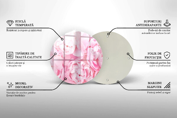 Steklena podloga za rezanje Nežne potonike
