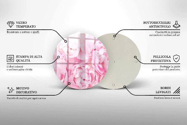 Steklena podloga za rezanje Nežne potonike