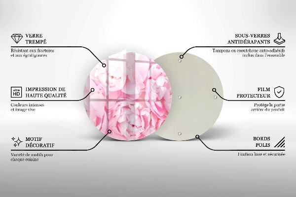 Steklena podloga za rezanje Nežne potonike