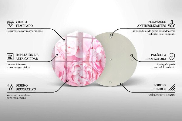 Steklena podloga za rezanje Nežne potonike