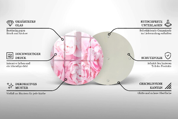 Steklena podloga za rezanje Nežne potonike