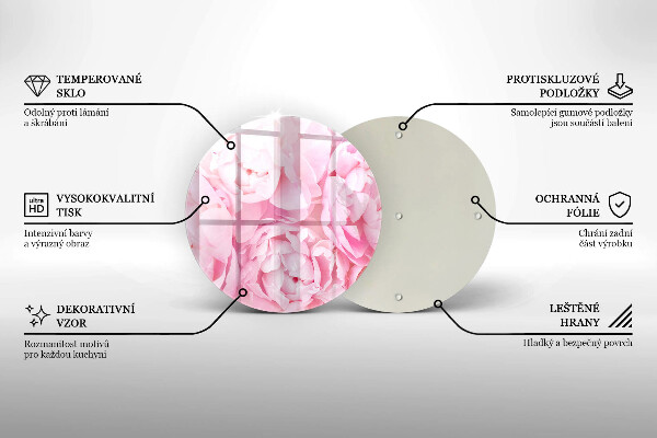 Steklena podloga za rezanje Nežne potonike