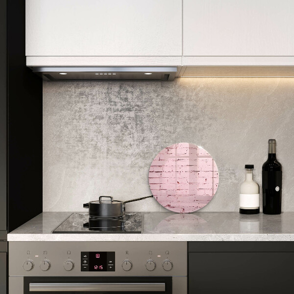 Steklena podloga za rezanje Pastelna opečna stena