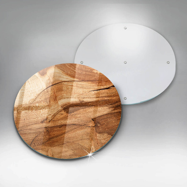 Steklena podloga za rezanje Tekstura lesene plošče