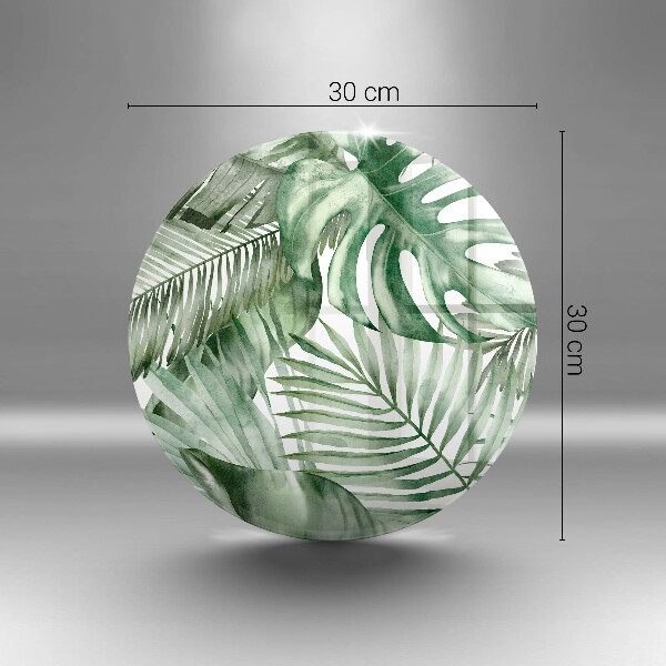 Steklena podloga za rezanje Poslikani listi