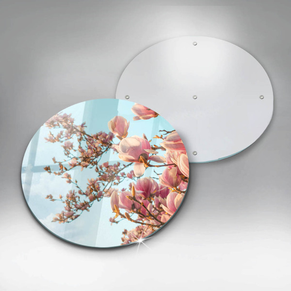Steklena podloga za rezanje Drevo rožnatih cvetov