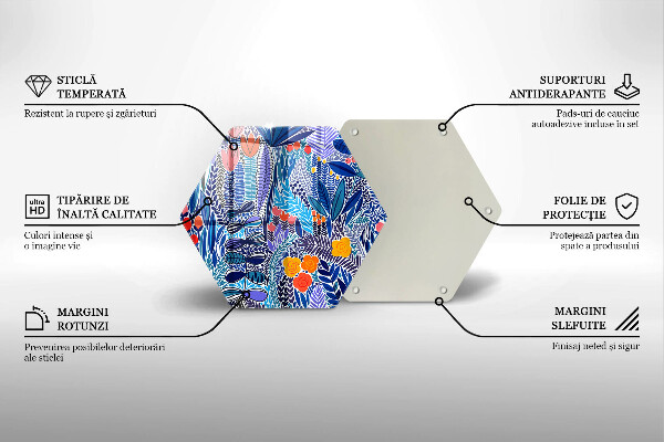 Steklena podloga za rezanje Pobarvan travnik