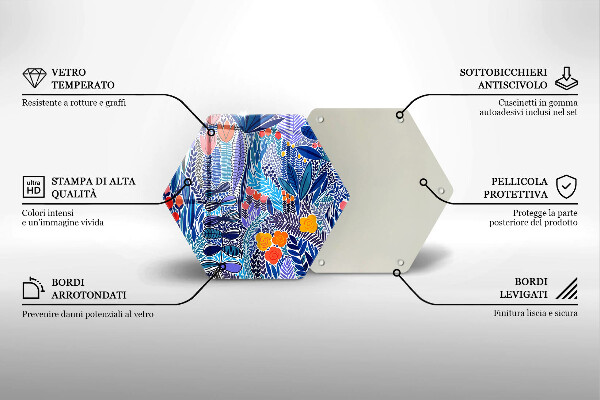 Steklena podloga za rezanje Pobarvan travnik