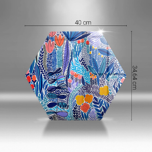 Steklena podloga za rezanje Pobarvan travnik