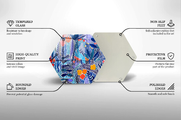 Steklena podloga za rezanje Pobarvan travnik