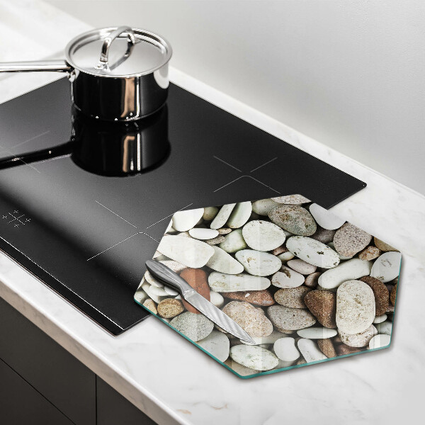 Steklena podloga za rezanje Ozadje majhnih kamnov