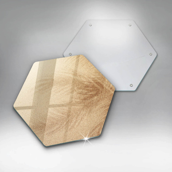 Steklena podloga za rezanje Počitnice na peščeni plaži