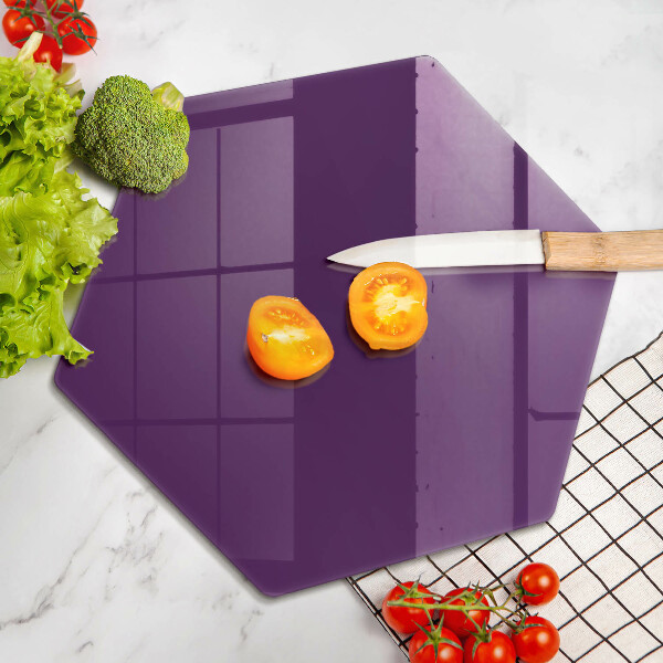 Steklena podloga za rezanje Vijolična barva