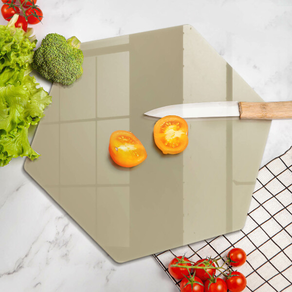 Steklena podloga za rezanje Bež barva