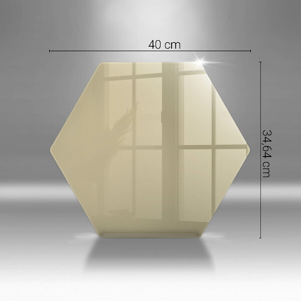 Steklena podloga za rezanje Bež barva