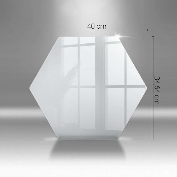 Steklena podloga za rezanje Bela barva