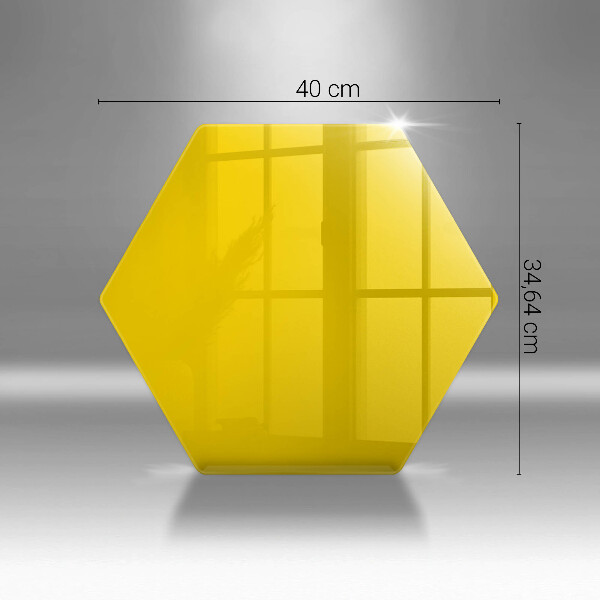 Steklena podloga za rezanje Rumena