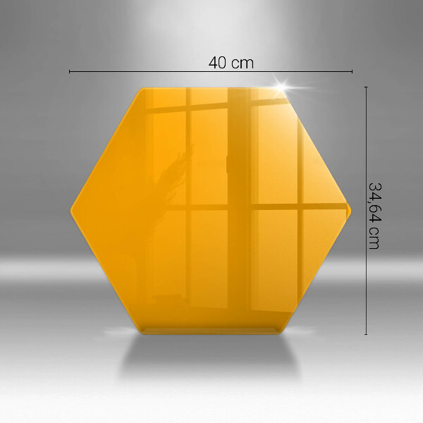 Steklena podloga za rezanje Temno rumene barve