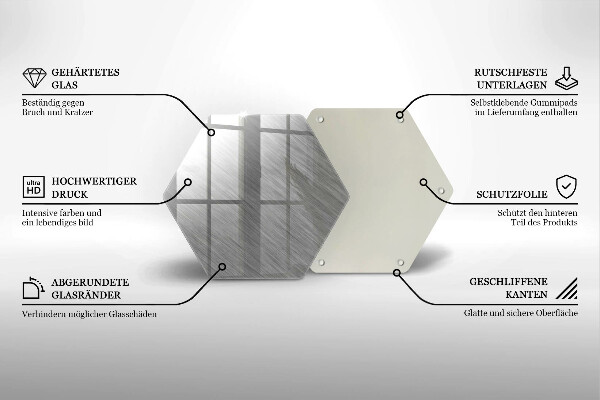 Steklena podloga za rezanje Kovinska tekstura ozadja