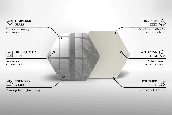 Steklena podloga za rezanje Kovinska tekstura ozadja