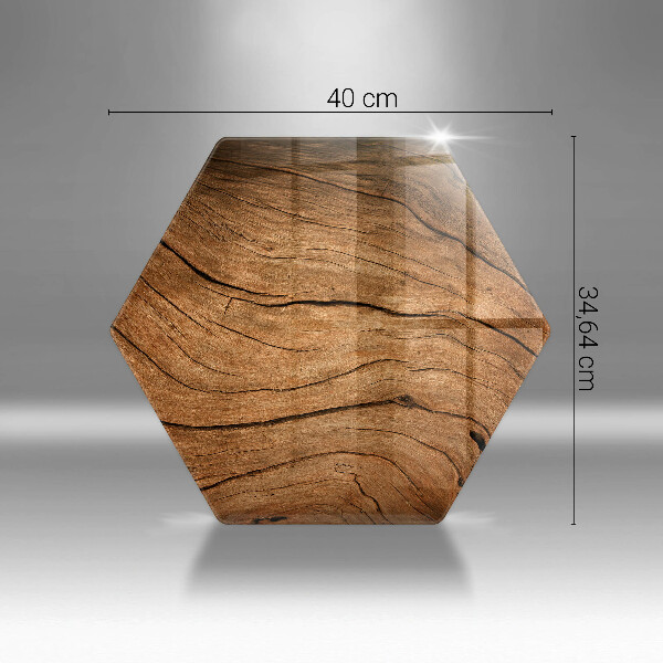 Steklena podloga za rezanje Tekstura lesene plošče
