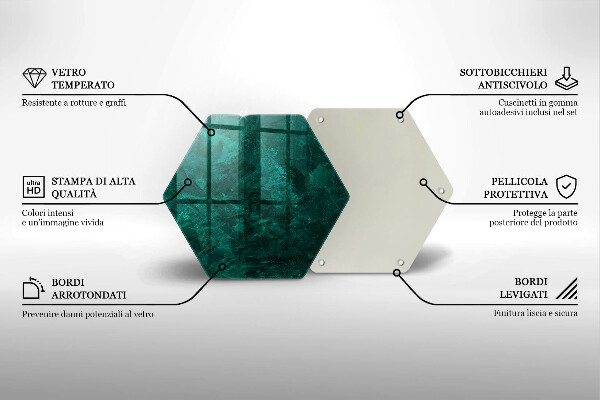 Steklena podloga za rezanje Kamnita tekstura ozadja