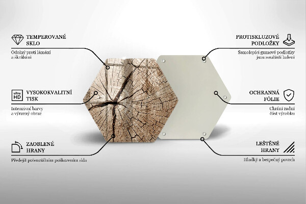 Steklena podloga za rezanje Prerez drevesa