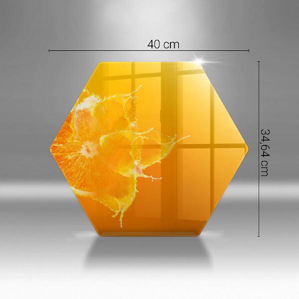 Steklena podloga za rezanje Sočno oranžno sadje