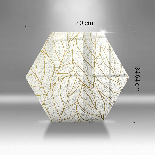 Steklena podloga za rezanje Črtni vzorec listov