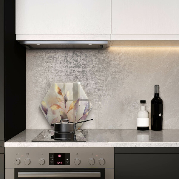 Steklena podloga za rezanje Poslikani boho listi