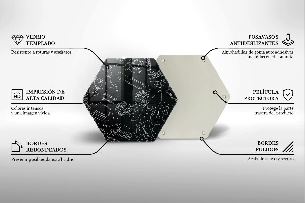 Steklena podloga za rezanje Kuhinjski dodatki