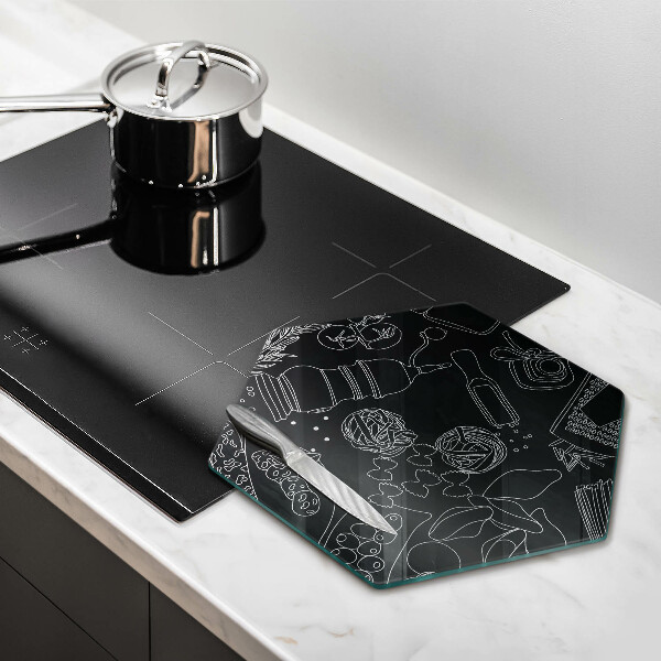 Steklena podloga za rezanje Kuhinjski dodatki