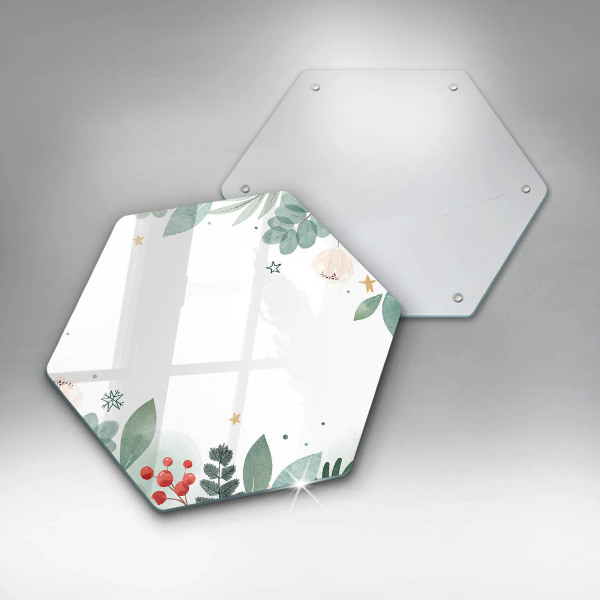 Steklena podloga za rezanje Akvarelni listi