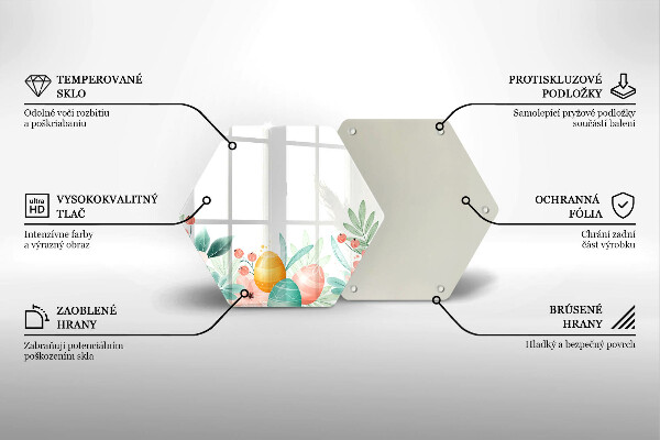 Steklena podloga za rezanje velikonočna jajca