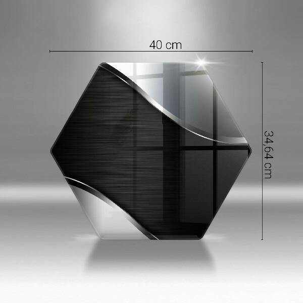 Steklena podloga za rezanje Kovinska abstrakcija