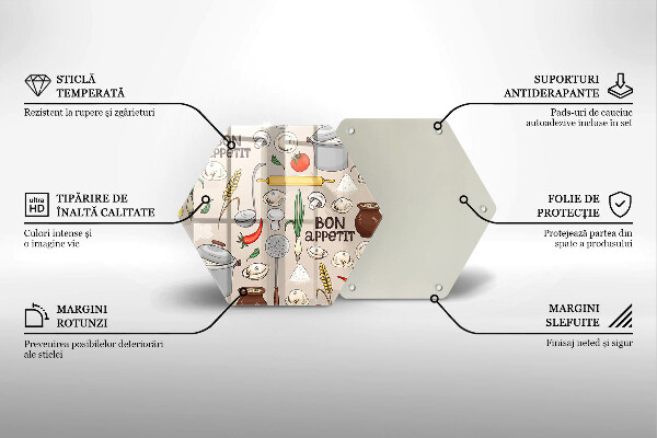 Steklena podloga za rezanje Ilustracija kuhinje