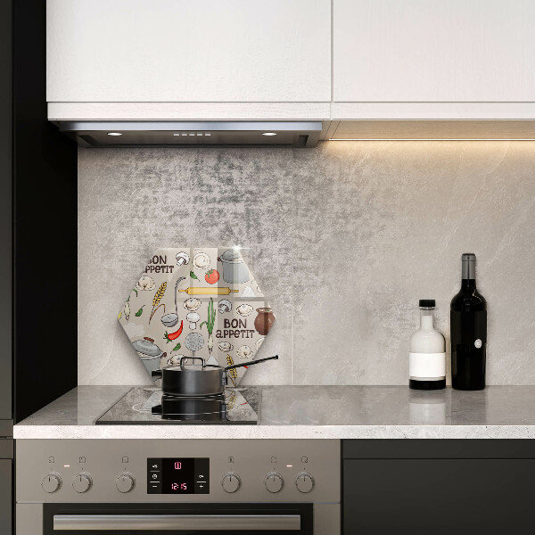 Steklena podloga za rezanje Ilustracija kuhinje