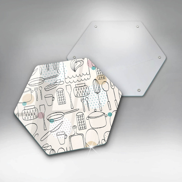 Steklena podloga za rezanje Kuhinjski dodatki