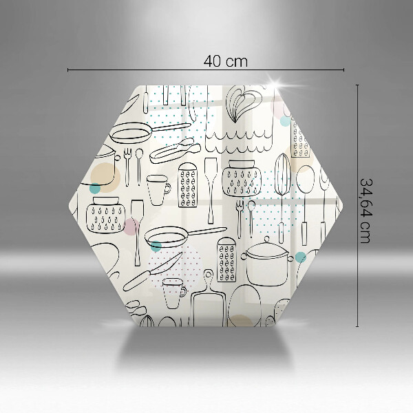 Steklena podloga za rezanje Kuhinjski dodatki