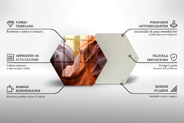 Steklena podloga za rezanje veliki kanjon