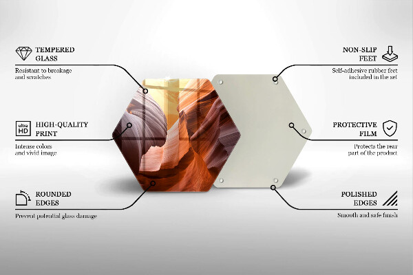 Steklena podloga za rezanje veliki kanjon