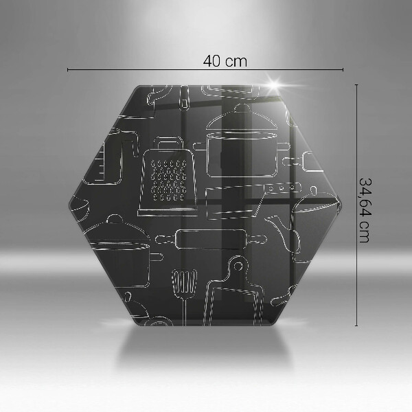 Steklena podloga za rezanje Risani kuhinjski dodatki