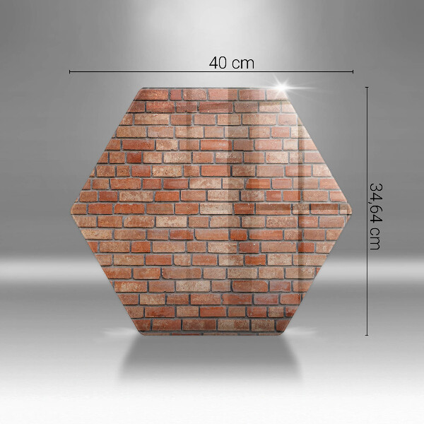 Steklena podloga za rezanje Stena iz opečne stene