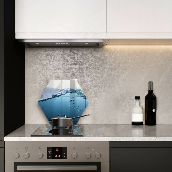 Steklena podloga za rezanje Modra voda