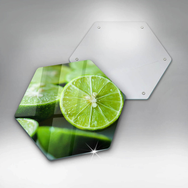 Steklena podloga za rezanje Limeta citrusi